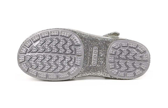 Crocs (PS) Isabella Charm Minimalistic Casual Sandals Silver 205535-040 Crocs (PS) Isabella Charm Minimalistic Casual Sandals Silver 205535-040