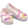 Crocs (PS) Lina Charm Flat Flowers Pale Pink Sandals 205529-6PI