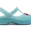 Crocs (PS) Small Crocs Outdoor Flat Heel Sports ice blue Sandals 205534-4O9
