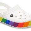 Crocs Rainbow White Sandals 206361-94S