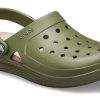Crocs Reviva Beach Army Green Sandals 205852-3TQ