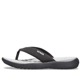 Crocs Reviva Flip-Flops White Black 205715-060
