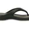 Crocs Soft Sole Cozy Flip-Flops Unisex Black Gray 10024-05M