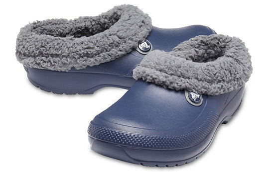 Crocs Stay Warm Cozy Wear-Resistant Sports Unisex Blue Sandals 204563-4HE Crocs Stay Warm Cozy Wear-Resistant Sports Unisex Blue Sandals 204563-4HE