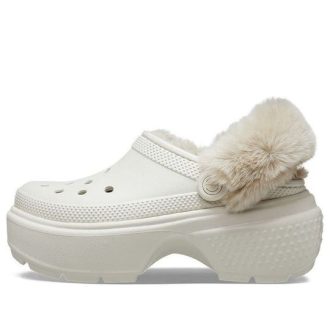 Crocs Stomp Lined Clogs “White” 208546-160