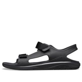 Crocs Swiftwater Light Cozy Sports Black Sandals 206526-060