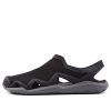 Crocs Swiftwater Wave Sandal Flats “Black Grey” 205701-0DD