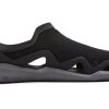 Crocs Swiftwater Wave Sandal Flats “Black Grey” 205701-0DD