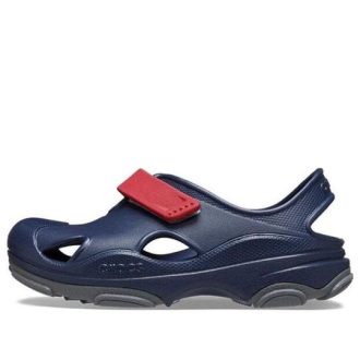 Crocs (TD) Crocs All Terrain Fisherman Clogs “Navy Red” 208351-4CC