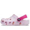 Crocs (TD) Crocs Classic Graphic Print Clogs “Pink” 207321-6GD
