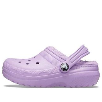 Crocs (TD) Crocs Classic Lined Clogs “Purple” 207009-5PR