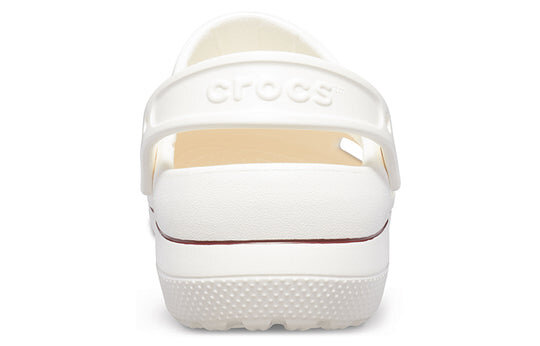 Crocs Wear-Resistant Cozy Sports Unisex White Brown Sandals “White Brown” 205883-0FW Crocs Wear-Resistant Cozy Sports Unisex White Brown Sandals “White Brown” 205883-0FW