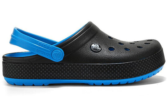 Crocs Wear-Resistant Lightweight Cozy Sports Unisex Black Blue Sandals “Black Blue” 205237-49S Crocs Wear-Resistant Lightweight Cozy Sports Unisex Black Blue Sandals “Black Blue” 205237-49S