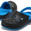 Crocs Wear-Resistant Lightweight Cozy Sports Unisex Black Blue Sandals “Black Blue” 205237-49S Crocs Wear-Resistant Lightweight Cozy Sports Unisex Black Blue Sandals “Black Blue” 205237-49S