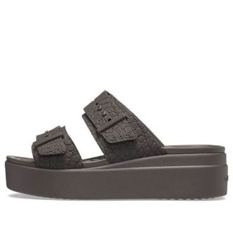 Crocs (WMNS) 2 Straps Brooklyn “Brown” 208667-206