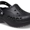 Crocs (WMNS) Baya Platform Lined Clog Sandals “Black” 208708-001