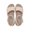 Crocs (WMNS) Brooklyn Ankle Strap Wedge Sandals “Cream White Brown” 209406-2DS