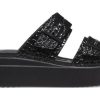 Crocs (WMNS) Brooklyn Croco Shine Buckle “Black” 209361
