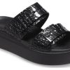 Crocs (WMNS) Brooklyn Croco Shine Buckle “Black” 209361