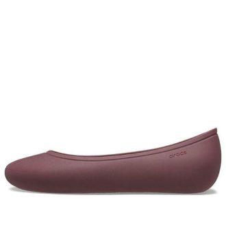 Crocs (WMNS) Brooklyn Flats “Dark Cherry” 209384-6WD