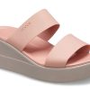 Crocs (WMNS) Brooklyn Lightweight Pale Pink Sandals 206219-6RL