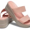 Crocs (WMNS) Brooklyn Lightweight Pale Pink Sandals 206219-6RL
