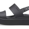 Crocs (WMNS) Brooklyn Thick Sole Casual Black Sandals 206453-060