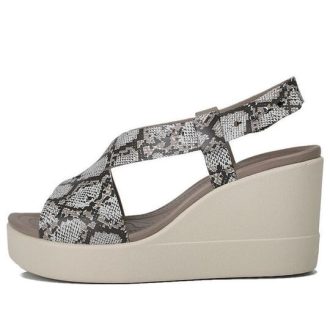 Crocs (WMNS) Brooklyn Thick Sole Gray Sandals “Gray” 206222-93T