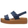 Crocs (WMNS) Brooklyn Woven Wedge Sandals “Blue Brown” 209977-410