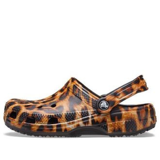 Crocs (WMNS) Classic clog animal Printing Beach Casual Sandals Leopard print 206676-90L