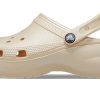 Crocs (WMNS) Classic Clog Platform Shimmer “Vanilla” 208590-108