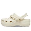 Crocs (WMNS) Classic Platform Chain Clogs “Bone” 209022-2Y2