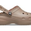 Crocs (WMNS) Classic Platform Lined Clogs “Mushroom” 207938-195