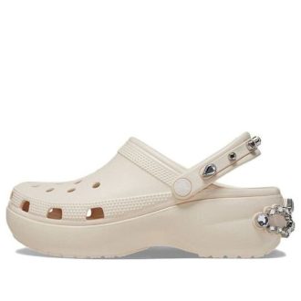 Crocs (WMNS) Classic Platform Tiara Clogs “Beige” 209685-0WW
