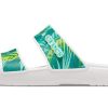 Crocs (WMNS) Classic Tropical Outdoor Flat Heel Sports Slippers White Green 207183-94S