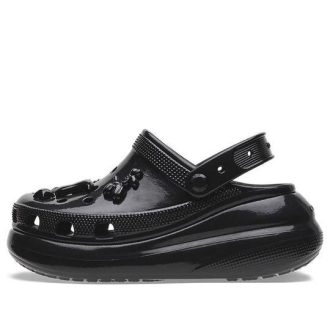 Crocs (WMNS) Crush High Shine Clogs “Black” 209285-001