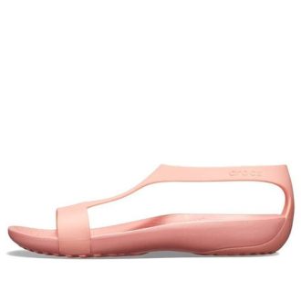 Crocs (WMNS) Flat Pink Sandals 205469-6JC