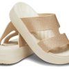Crocs (WMNS) Getaway Platform H-Strap Sandals “White Brown” 209667-160