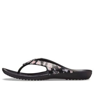 Crocs (WMNS) Kadee 2 Printed Flip Flops “Floral Black” 205998-97J