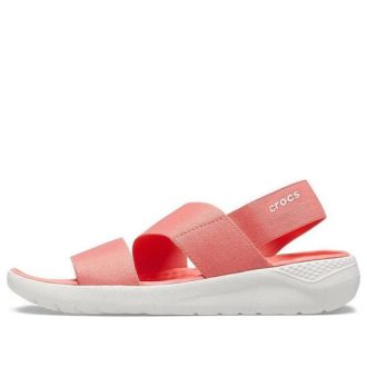 Crocs (WMNS) LiteRide Minimalistic Casual Sports Orange Sandals 206081-6SL
