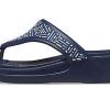 Crocs (WMNS) Monterey Beaded Flip-Flops Deep Blue 206851-410