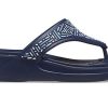 Crocs (WMNS) Monterey Beaded Flip-Flops Deep Blue 206851-410