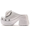 Crocs (WMNS) Siren Metallic Bow Clogs “Silver” 210050-0P1