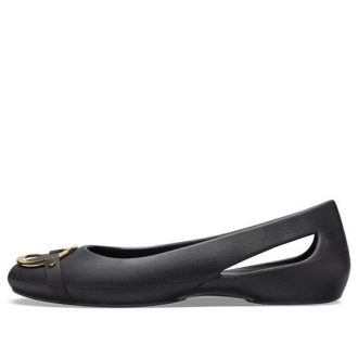 Crocs (WMNS) Sloane Embellished Flats “Black Gold” 206355-751