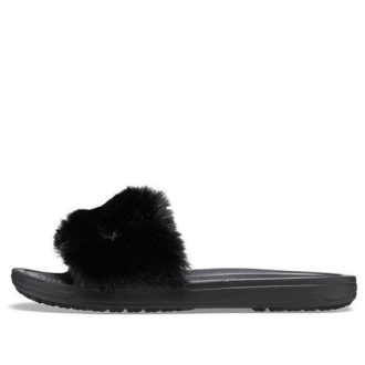 Crocs (WMNS) Sloane Luxe Slide “Black” 205968-060
