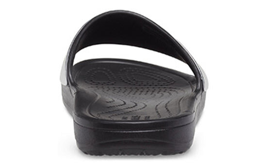 Crocs (WMNS) Sloane Shine Low Slide Flat Casual Black Silver Slippers “Black Silver” 206921-001 Crocs (WMNS) Sloane Shine Low Slide Flat Casual Black Silver Slippers “Black Silver” 206921-001