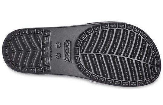 Crocs (WMNS) Sloane Shine Low Slide Flat Casual Black Silver Slippers “Black Silver” 206921-001 Crocs (WMNS) Sloane Shine Low Slide Flat Casual Black Silver Slippers “Black Silver” 206921-001