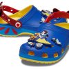 Crocs (WMNS) Snow White Classic Clogs “Blue Yellow Red” 209483-769