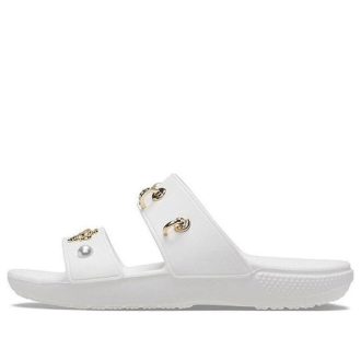 Crocs (WMNS) Soft Sole Cozy Outdoor Flat Heel Sports Slippers White 207387-103