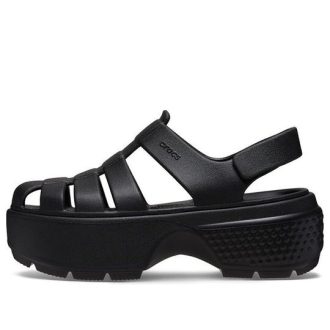 Crocs (WMNS) Stomp Fisherman Sandals “Black” 209938-001